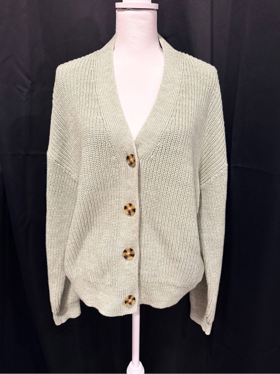 GAP Sweaters - GAP Light Sage Button-Up Knit Cardigan